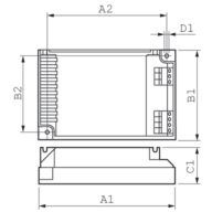 Dimension Drawing (with table) - HF-P 2 22-42 PL-T/C/L/TL5C EII 220-240V