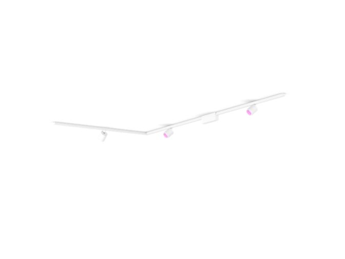 Close up of front of Perifo L-shaped ceiling base kit (3 spots)
