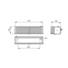 Dimension Drawing (without table) - WL345W 1xTUV T5 25W HFS