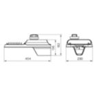 Dimension Drawing (without table) - BRP492 LED201/WW 150W 220-240V DM GM