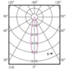 Light Distribution Diagram - MAS LEDspot CLA D 9.5-75W 840 PAR30S 25D