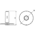 Dimension Drawing (without table) - BY120P G4 LED100S/865 PSD WB