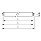 Dimension Drawing (with table) - TL-M RS Super 80 65W/840 1SL/25