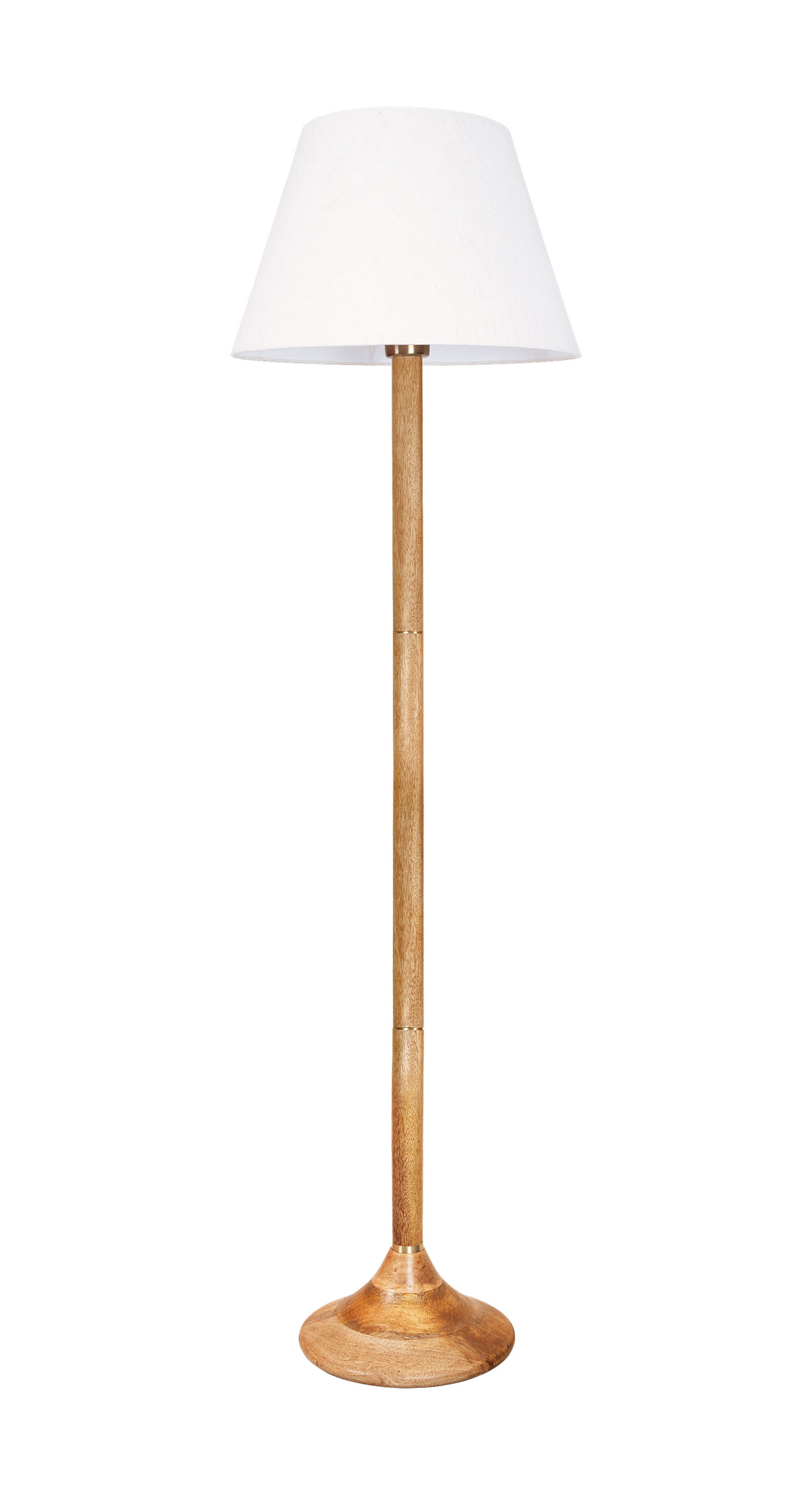 Good old-world charm of a classical wooden floor lamp