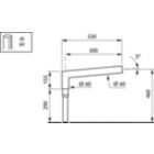  COMMODITY BRACKETS - 500 mm - 60 mm - 5° - RAL color