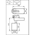 Dimension Drawing (without table) - ST770T 27S/830 DIA-VLC OVL-H WH