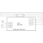 Wiring Diagram - HF-P 154/155 TL5 HO/PLL III 220-240V IDC