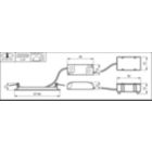 Dimension Drawing (without table) - DN145B LED10S/830 WIA-E WH