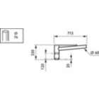  BATIO DACH BRACKETS - 600 mm - 76 mm - 5° - RAL color