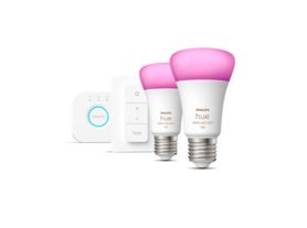 Starterkit: 2 E27 slimme lampen (1100) + dimmer switch