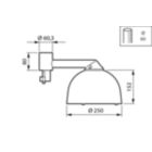 Dimension Drawing (without table) - BPS559 LED20/830IIGLDM10 CLOLS850 C4K60P
