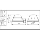 Dimension Drawing (without table) - BDP267 LED59-4S/830 II DW50 DR CLO LS-6