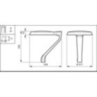 Dimension Drawing (without table) - BDP270 LED40-4S/830 DM50 CLO DDF3 62P