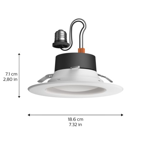 Hue White And Color Ambiance Downlight, Recessed Lighting 4 Vs 5 6 Inch