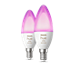 Hue White and Color Ambiance B39 — розумна лампа із цоколем E14 — (2 шт.)