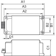 Dimension Drawing (with table) - BHD 2000 L76-A2 380/400/415V 50Hz HP-317