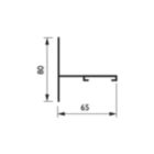 Dimension Drawing (without table) - ZRS700 MBW6 ALU WALL BRACKET (SKB21-1)