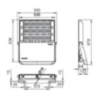 Dimension Drawing (without table) - BVP384 LED733/757 580W 220-240V S6 GM