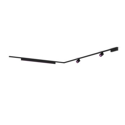 German:An image of product of the Perifo Basis-Set L-förmige Deckenleuchte schwarz (2 Spots, 1 Lightbar)