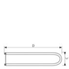 Medium Bi-Pin Fluorescent U-bent T 8/8 inch with 6&#034; spacing