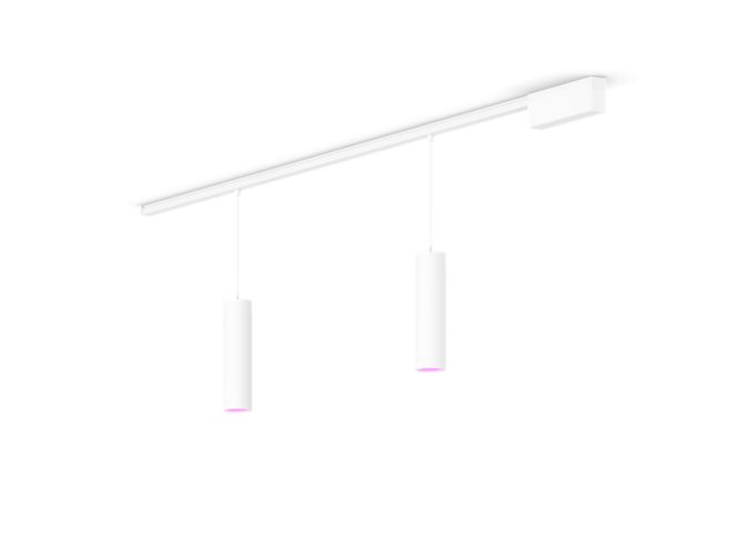 Gros plan de l'avant de Perifo kit de base pour plafond, droit (2 suspensions)