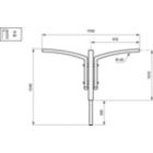   - 1200 mm - 89 mm - 5° - RAL color - 