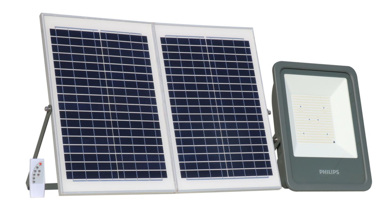 Solar flood lighting kit.
