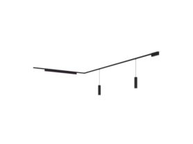  Perifo L-formet basesæt til loftsmontering (2 pendellamper, 1 lysbjælke)