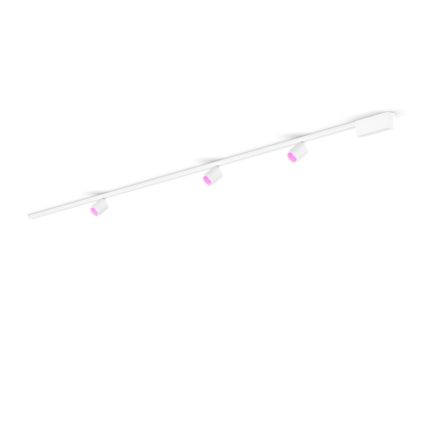 Close up of front of Perifo straight ceiling base kit (3 spots)