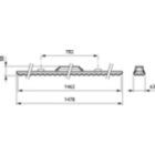  Maxos Led Industry - 1 unit for TL5 49 W - LED Module, system flux 5500 lm - 830 warm white - Power supply unit with DALI interface - Narrow beam - White