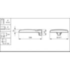 Dimension Drawing (without table) - BDP265 LED40-4S/830 DM50 DDF3 48-4S/60A
