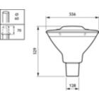 Dimension Drawing (without table) - BDS491 CG25-/740 II A GR H07RN-PX1.5 60