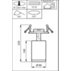 Dimension Drawing (without table) - ST770B 49S/840 PSU-E VWB FG WH