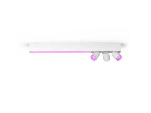 Hue White and color ambiance Centris taklampe med 3 spotlys