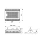 Dimension Drawing (without table) - BY570P LED200/NW PSD HRO GM
