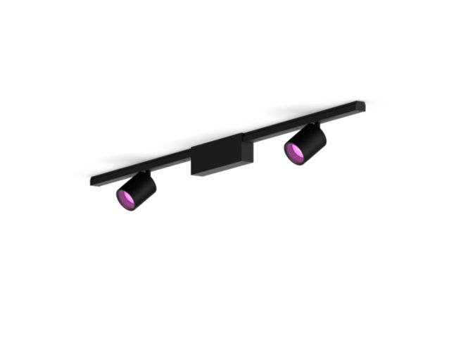 Close up of front of Perifo straight ceiling base kit (2 spots)