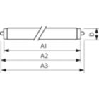  FA8 Tube, double-ended Frosted
