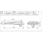  UNISTREET GEN2 MEDIUM - LED module 16000 lm - 740 neutral white - Safety class I - Distribution medium 11 - Side-entry for diameter 48 to 60 mm
