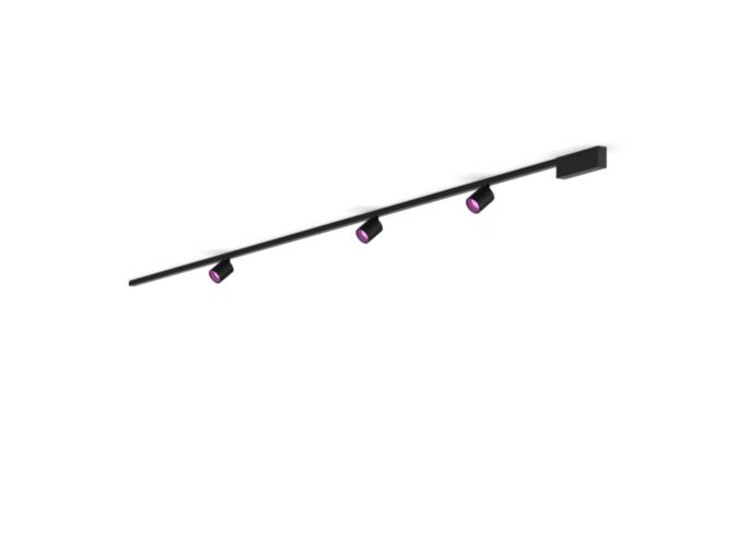 Gros plan de l'avant de Perifo kit de base pour plafond, droit (3 spots)
