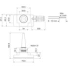 Dimension Drawing (without table) - LLC7340/01 Starsense Wireless 1-10V/DALI