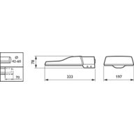Dimension Drawing (without table) - BRP101 LED37/740 II DM