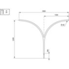   - 1500 mm - 60 mm - 5° - RAL color - 