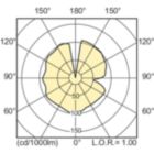 Light Distribution Diagram - MASTER CityWh CDO-TT Plus 70W/828 E27