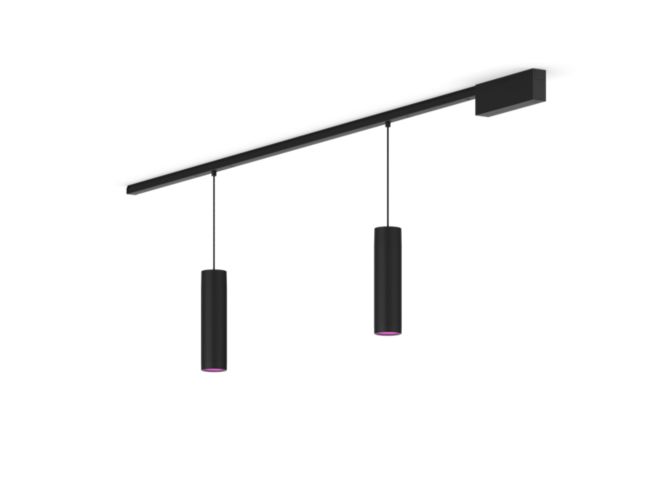 Gros plan de l'avant de Perifo kit de base pour plafond, droit (2 suspensions)