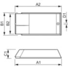 Dimension Drawing (with table) - HID-PV C 70 /I CDM 220-240V 50/60Hz NG
