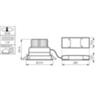 Dimension Drawing (without table) - DN570B LED60S/830 DIA-VLC-E C WH