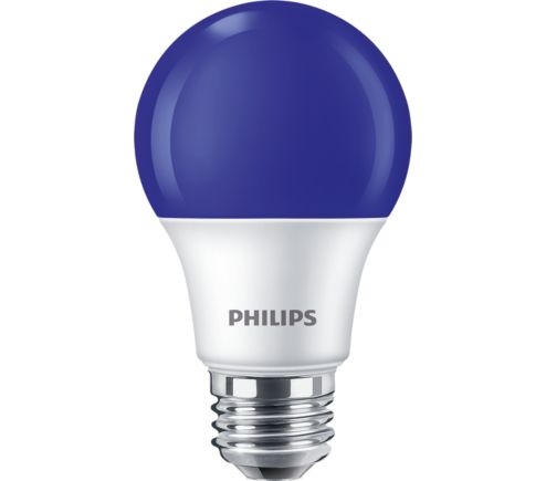 8A19/LED/BLUE/P/ND 120V 4/1FB