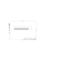 Dimension Drawing (without table) - ZCP381 L50 glare shield (10 pcs)