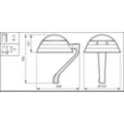 Dimension Drawing (without table) - BDP273 LED30-4S/740 DW50 DR-GO CLO DDF1