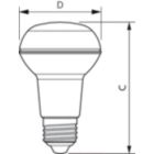 LEDspot E27 R63